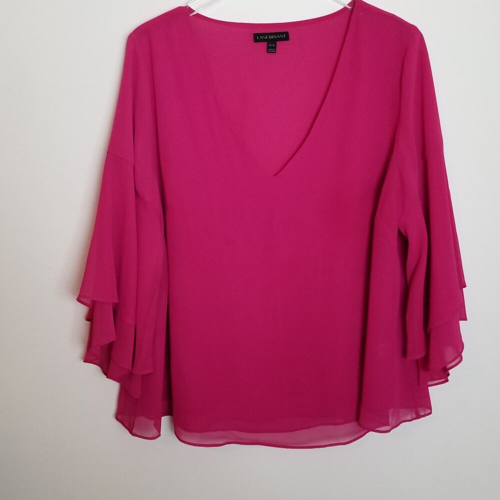 Lane Bryant Sheer Chiffon Top